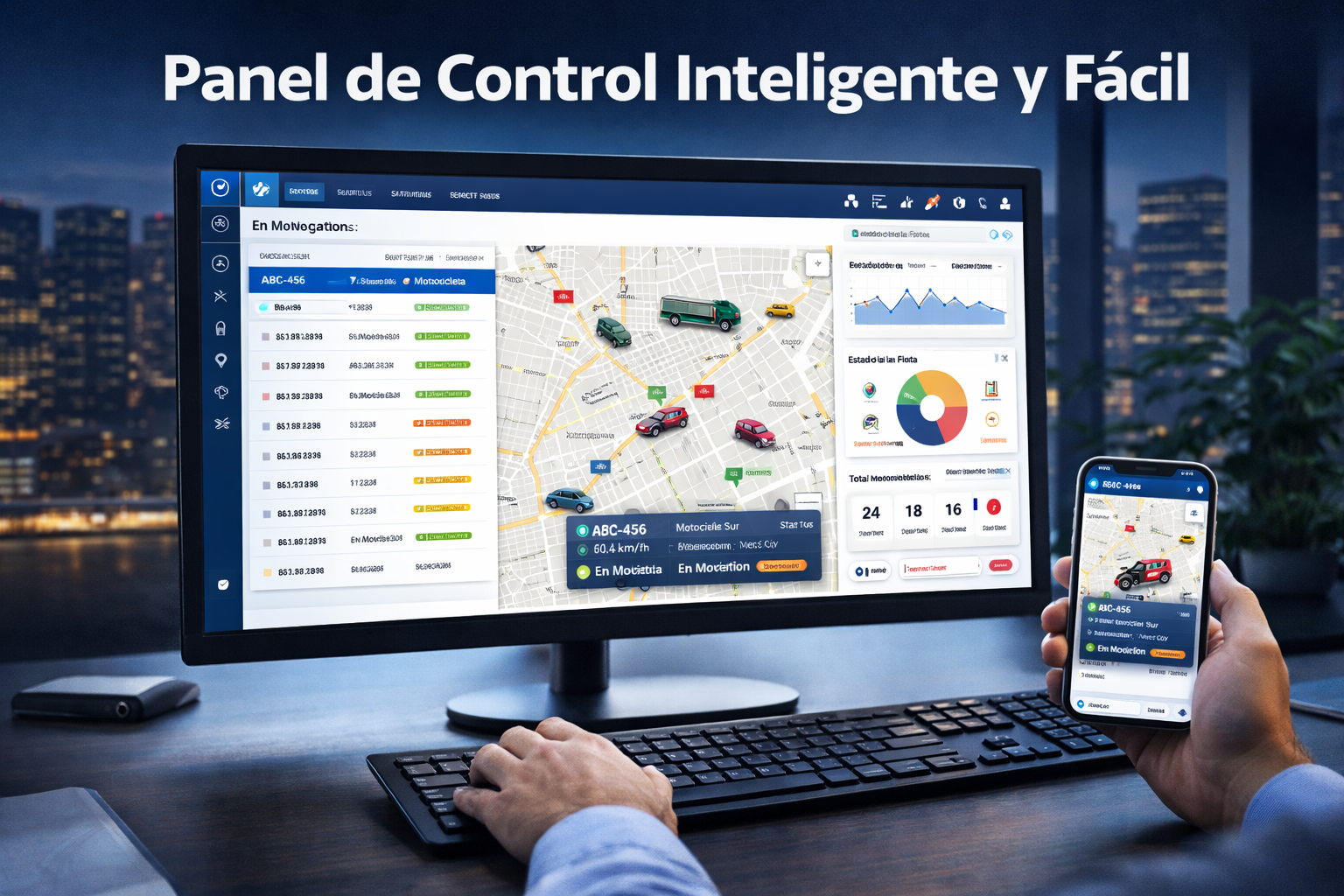 Dashboard rastreo satelital